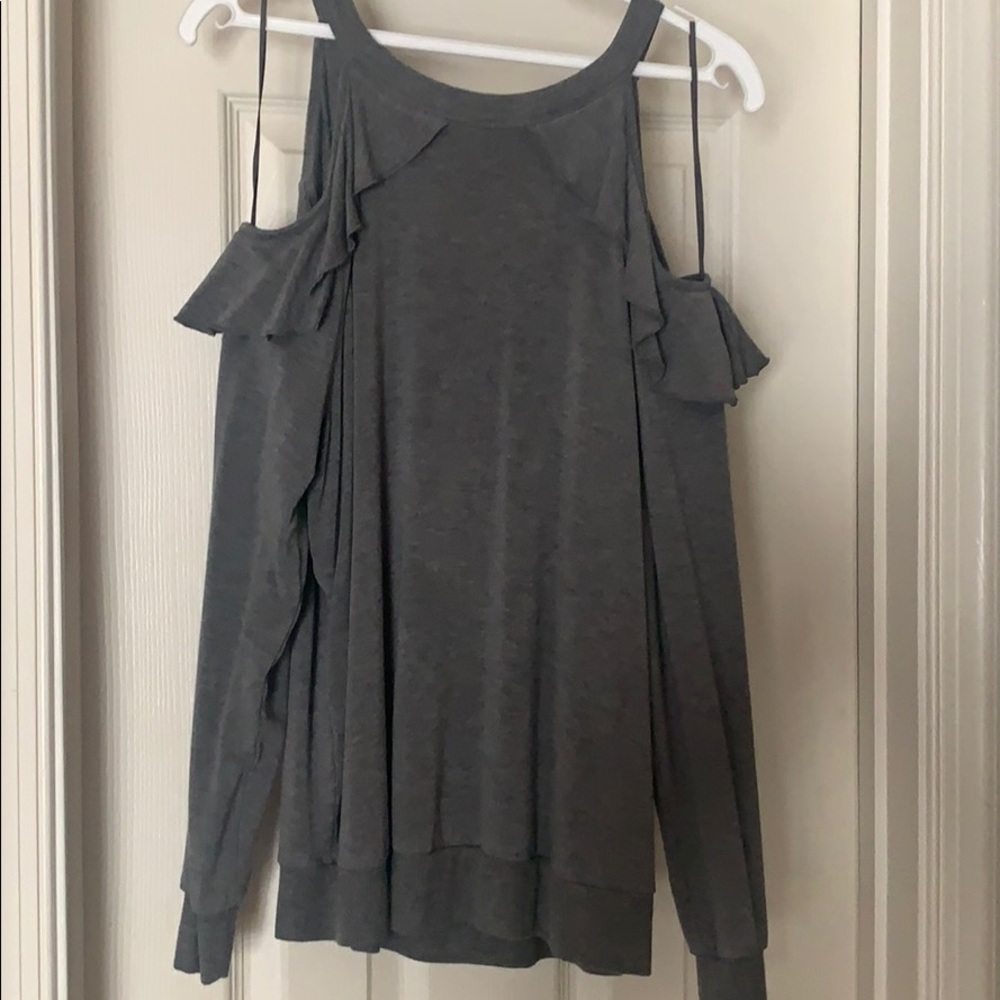 Express One Eleven Cold Shoulder Sweater